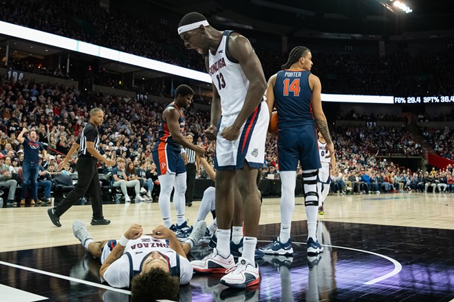 Image: Photos of Gonzaga's 86-60 win over Pepperdine at the Spokane Arena on Jan. 4, 2024