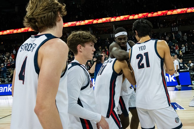 Image: Photos of Gonzaga's 86-60 win over Pepperdine at the Spokane Arena on Jan. 4, 2024