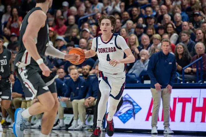 Image: Photos of Gonzaga's 88-75 win over Washington State on Saturday, January 11, 2025