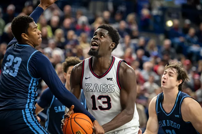 Image: Photos of Gonzaga's 93-80 win over San Diego on Wednesday, January 8, 2025