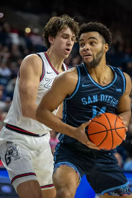 Image: Photos of Gonzaga's 93-80 win over San Diego on Wednesday, January 8, 2025