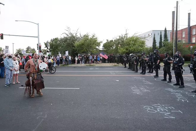 Image: Photos of the ICE protest in Spokane on Wednesday, June 11 2025