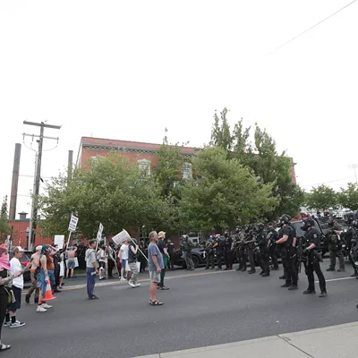 Image: Photos of the ICE protest in Spokane on Wednesday, June 11 2025
