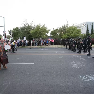 Image: Photos of the ICE protest in Spokane on Wednesday, June 11 2025