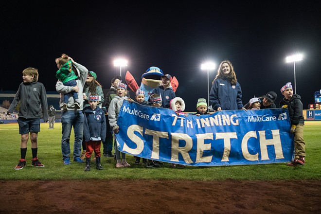 Photos of the Spokane Indians opening day win over the Eugene Emeralds at  Avista Stadium on Apr. 11, 2023, Spokane, The Pacific Northwest Inlander