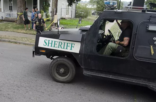 PHOTOS: Scenes from this morning's standoff along East Sprague