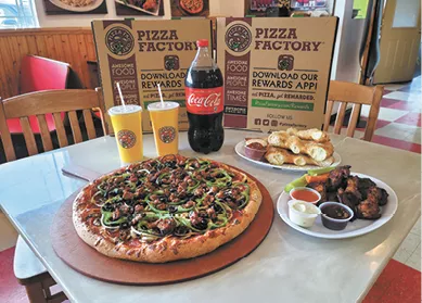 Family Style Pizza Combo available during The Great Dine Out
