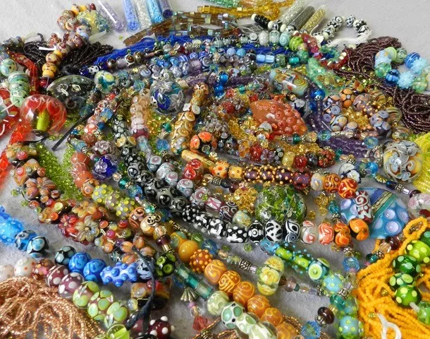 Lamp work beads