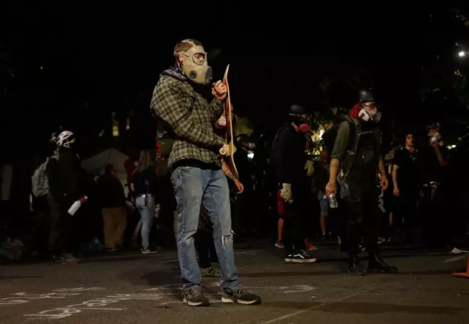 Image: Portland Unrest: Police and federal agents clash with protesters