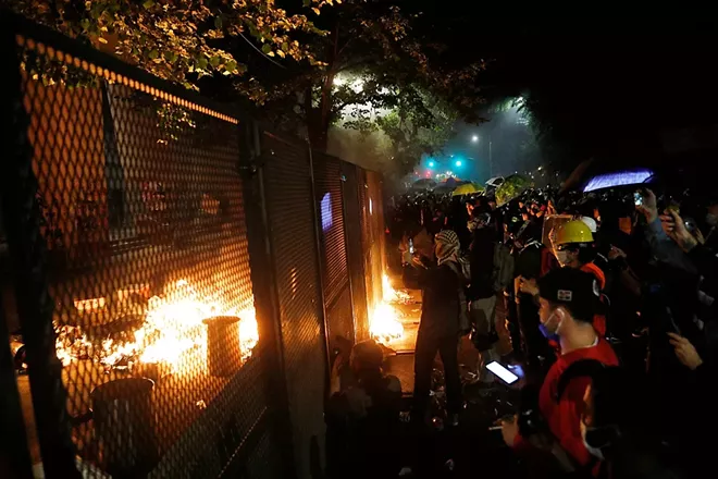 Image: Portland Unrest: Police and federal agents clash with protesters