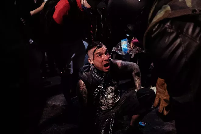 Image: Portland Unrest: Police and federal agents clash with protesters