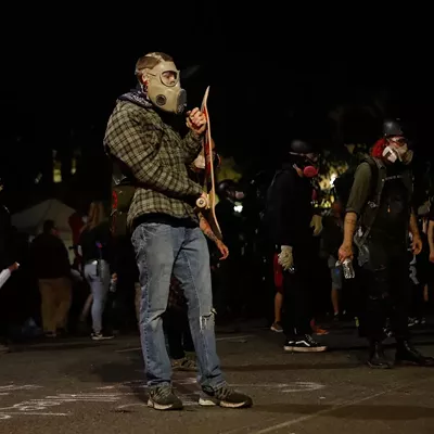 Image: Portland Unrest: Police and federal agents clash with protesters