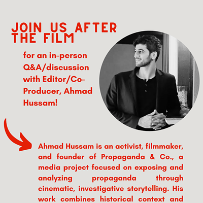 Image: Q&A and Discussion with Filmmaker Ahmad Hussam