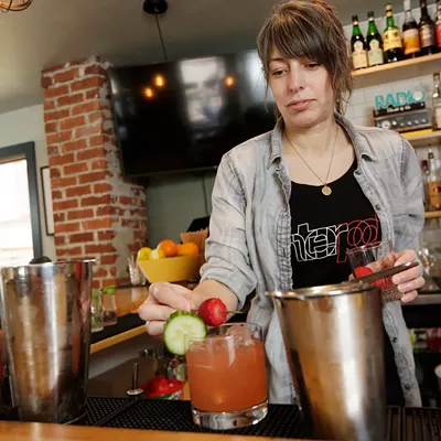 Image: Radio Bar's owner gives us a preview of some springtime drinks during an afternoon of cocktail making