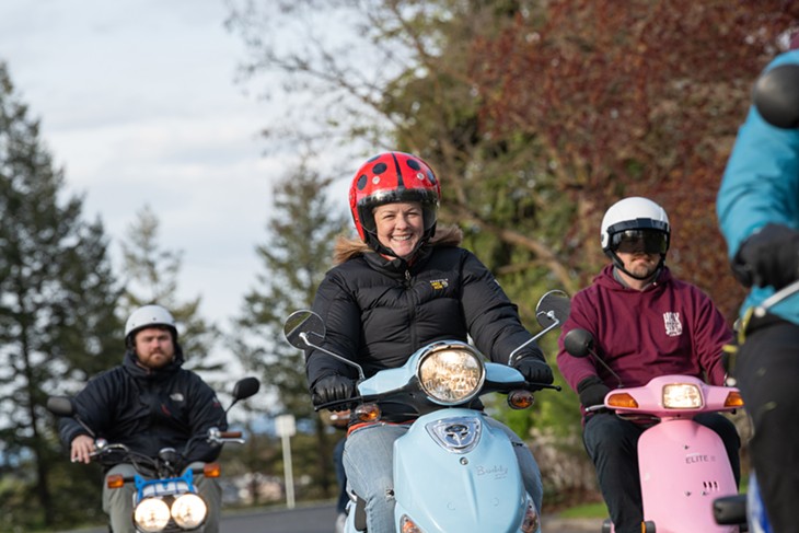 Image: Ride along with the Mild Riders — Spokane's local 'scooter gang'