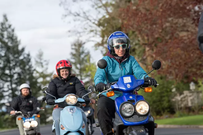 Image: Ride along with the Mild Riders — Spokane's local 'scooter gang'