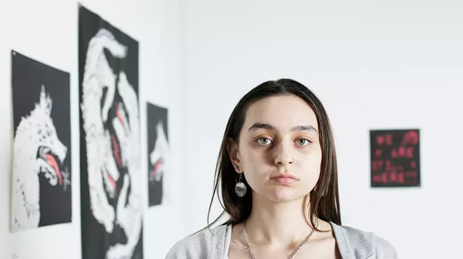 Image: sƛ̓ xẹ tkʷ artist in residence Inanna McCarty hopes to use her time at Spokane Falls Community College to showcase her Native heritage
