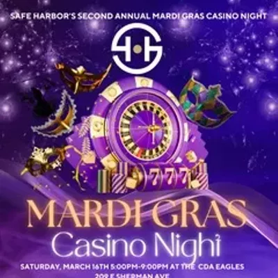 Image: Safe Harbor Mardi Gra Casino Night