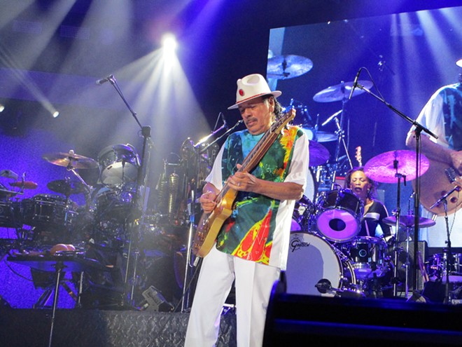 Santana brought his "Blessings and Miracles Tour" to Spokane Arena April 3