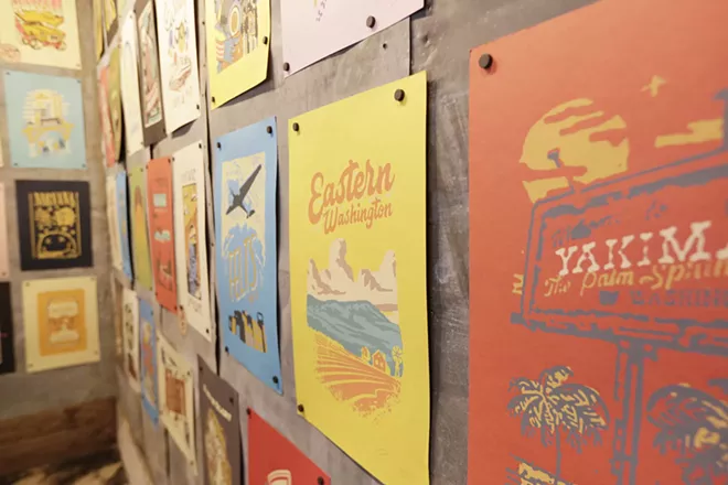 Image: Scenes from Chris Bovey's Vintage Print + Neon