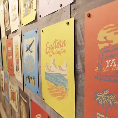 Image: Scenes from Chris Bovey's Vintage Print + Neon