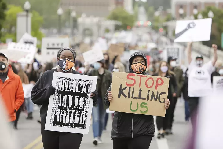 Image: Scenes from the June 7 protest and march in downtown Spokane against police brutality