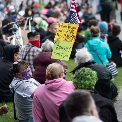 Image: Scenes from the June 7 protest and march in downtown Spokane against police brutality