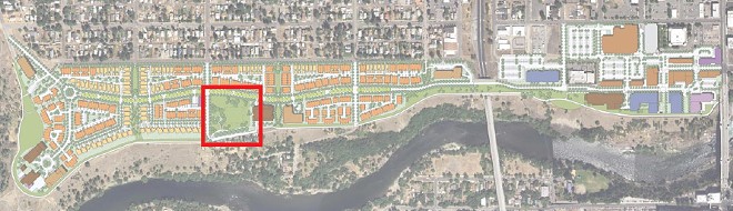 See the latest plan for the Olmsted Green park in Kendall Yards