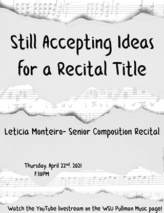 Senior Recital: Leticia Monteiro, composition