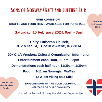 Image: Sons of Norway Craft and Culture Fair Event flier