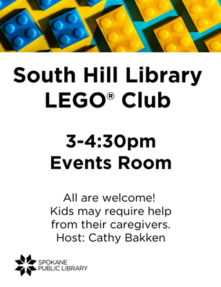 Image: South Hill Library LEGO® Club (For Ages 4-11)
