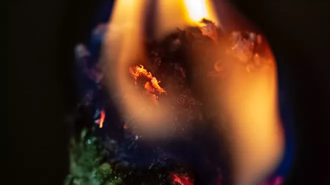 Image: Sparking up to smoke presents a heightened risk this time of year
