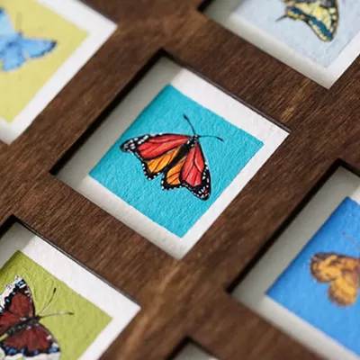 Image: Spokane artist Mickelle Farnsworth specializes in making itty bitty art