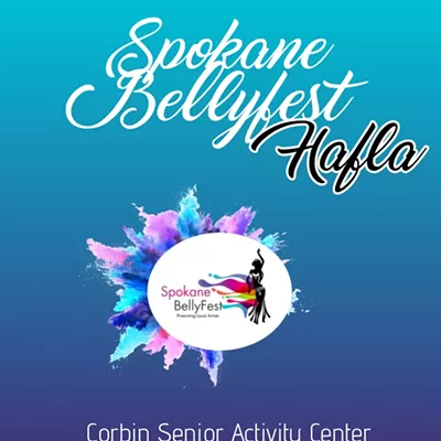 Image: Free, all ages event featuring belly dance performances by the instructors and students at Spokane BellyFest earlier in the day.