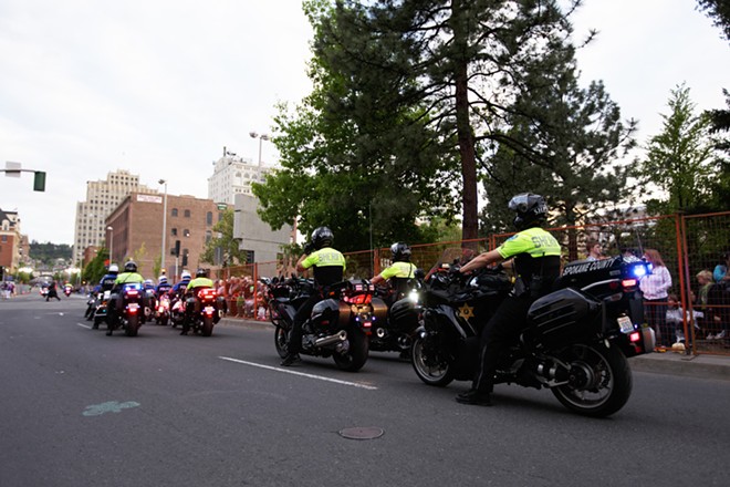 PHOTOS: Spokane Lilac Festival Armed Forces Torchlight Parade
