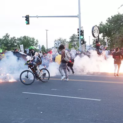 Image: Spokane protests the detention of two legal immigrants and President Trump in week of action