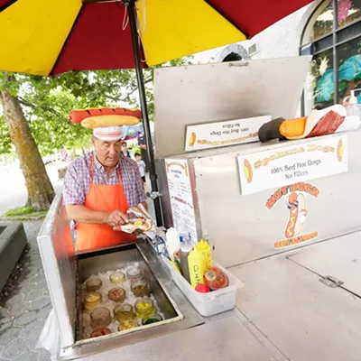 Image: Spokane's Hot Dog Bob is one of downtown's friendliest attractions