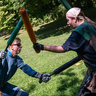 Image: Spokane's live action role players welcome all to join them for weekly training sessions in Manito Park