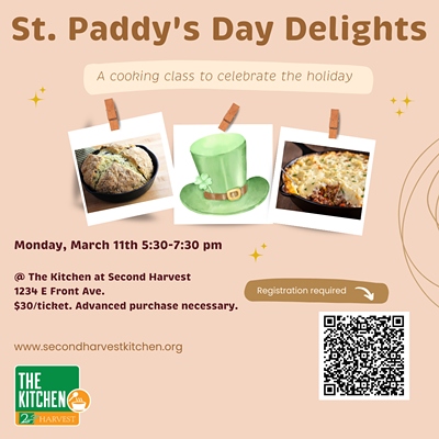 Image: St. Paddy's Day Delights Cooking Class