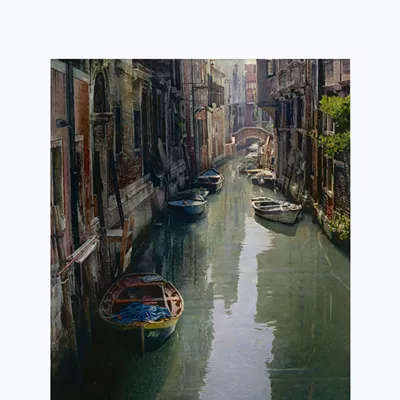Image: Sunday Afternoon Light (Venice, Italy) egg tempera