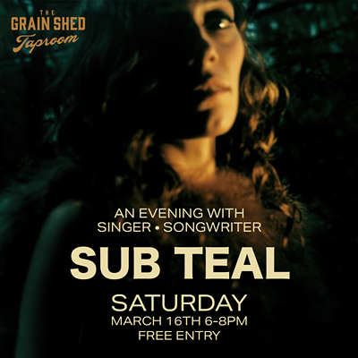 Image: An Evening with Singer-Songwriter Sub Teal at The Grain Shed Taproom