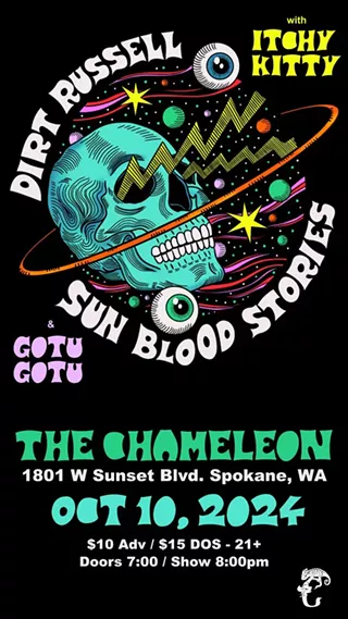 Sun Blood Stories, Dirt Russell, Itchy Kitty, Gotu Gotu