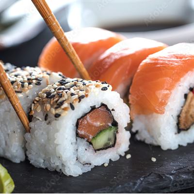 Image: Sushi: Nigiri, Tamaki, Traditional Rolls