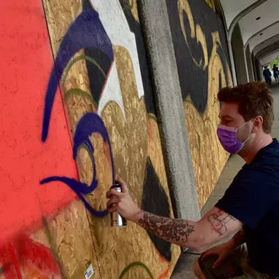 Image: Temporary murals replace shattered windows across Spokane in the wake of the city's Black Lives Matter protests