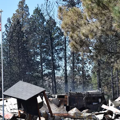 Image: The aftermath of a wildfire that destroyed Malden