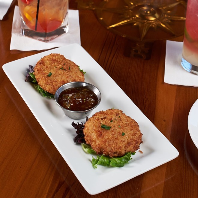 The Panko breaded crab cakes are a customer favorite.