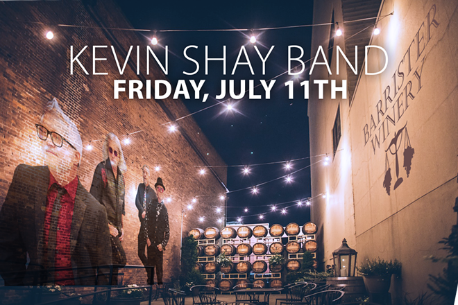 The Kevin Shay Band at Barrister Winery July 11th 7PM - 9PM