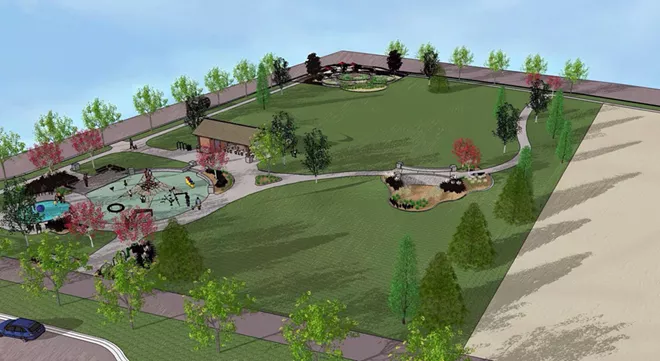 See the latest plan for the Olmsted Green park in Kendall Yards