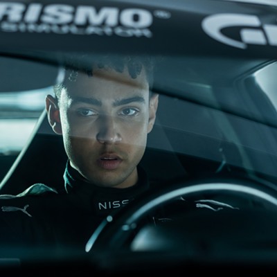 The video game-based sports drama Gran Turismo functions mostly as an advertisement for itself