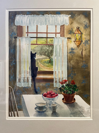 Image: The Window in Watercolors or Acrylics